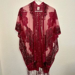 So. Sheer Kimono